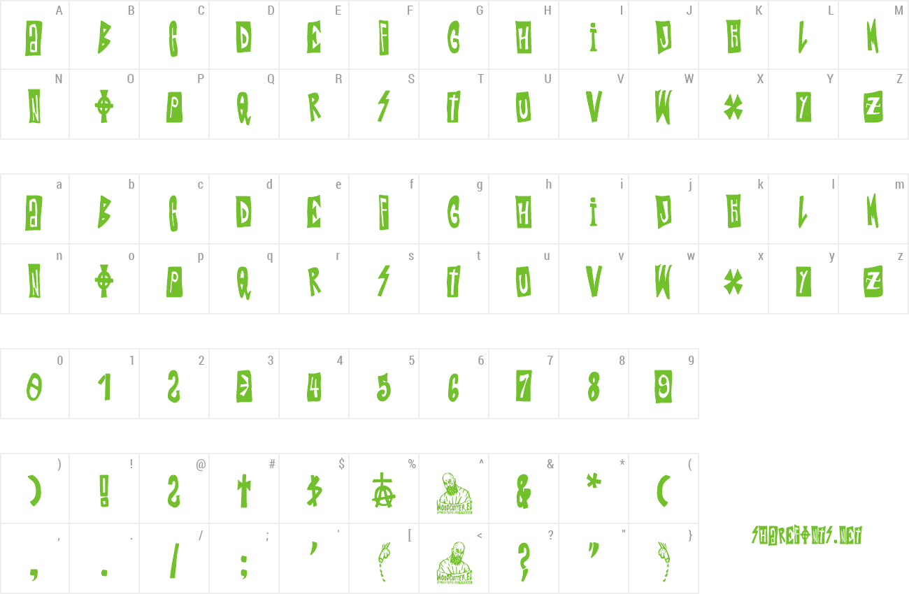 Font Punk Cristiano preview